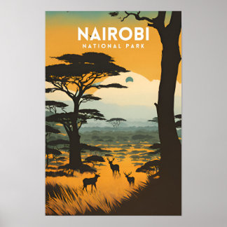Poster Parque Nacional de Nairobi