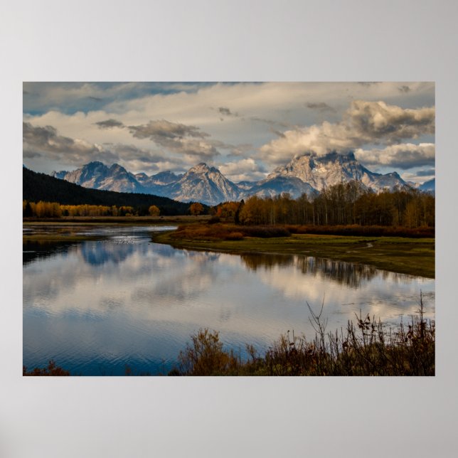 Poster Parque Nacional de Oxbow Bend Grand Teton (Frente)