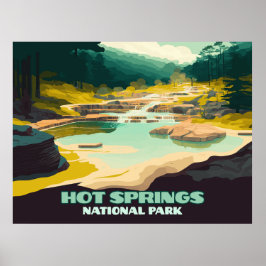 Poster Parque Nacional de Primaveras Quentes Arkansas Vin