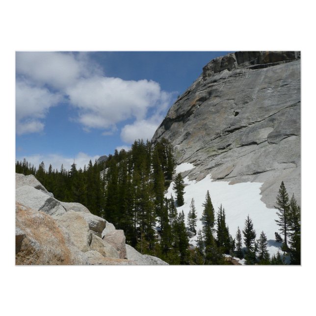 Póster Parque Nacional de Snowy Granite Domes II Yosemite (Frente)