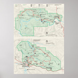 Póster Parque nacional de Theodore Roosevelt