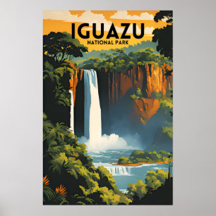 Poster Parque Nacional de viagem Iguazu