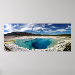 Póster Parque nacional de Yellowstone da piscina da