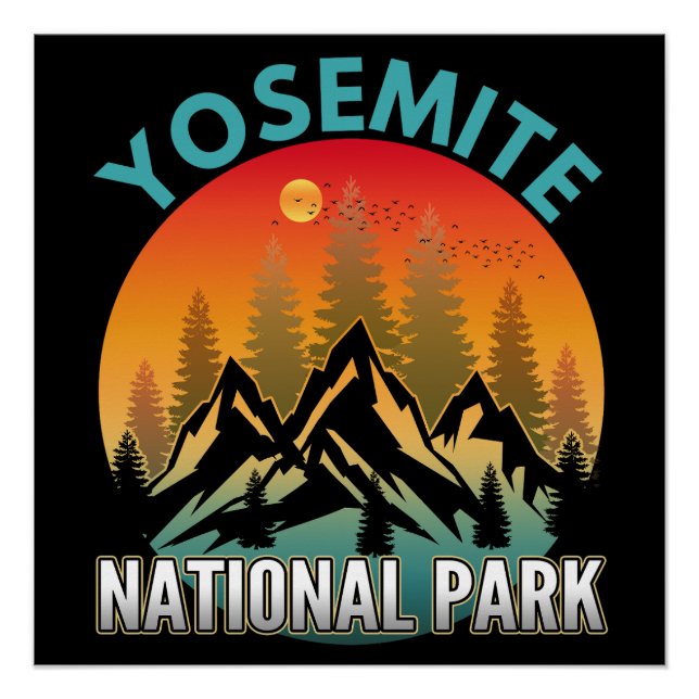Póster Parque Nacional de Yosemite (Frente)