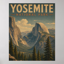 Parque Nacional de Yosemite Vale do Half Dome Vint