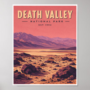 Poster Parque Nacional Death Valley Viagem Vintage