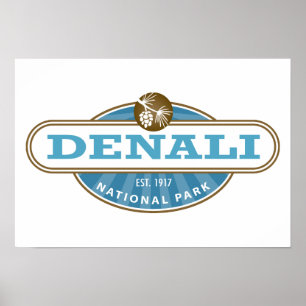 Póster Parque Nacional Denali