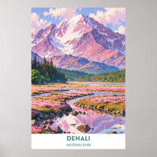 Poster Parque Nacional Denali - Alasca
