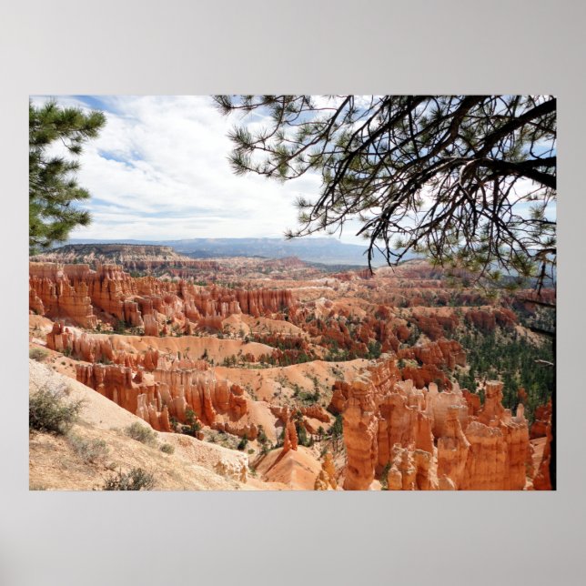 Poster Parque Nacional do Bryce Canyon Hoodoos (Frente)