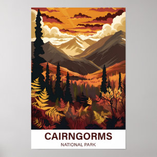 Poster Parque Nacional do Cairngorms Scotlandia Viagem