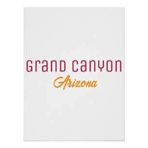 Póster Parque Nacional do Grand Canyon Arizona Lembrança