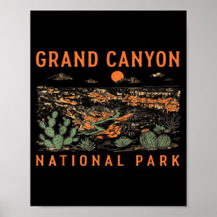 Poster parque nacional do grand canyon arizona natureza v
