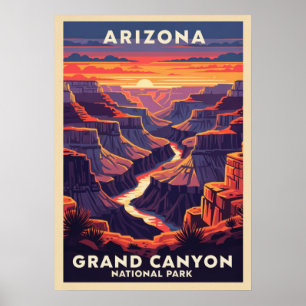 Poster Parque Nacional do Grand Canyon arizona V02
