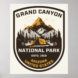 Poster Parque Nacional do Grand Canyon Externato e Nature