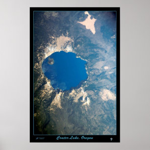 Poster Parque nacional do lago crater, cargo satélite de