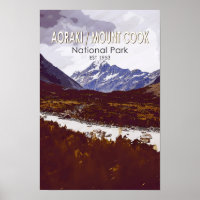 Parque Nacional do Monte Cook, Aoraki Retro na Nov