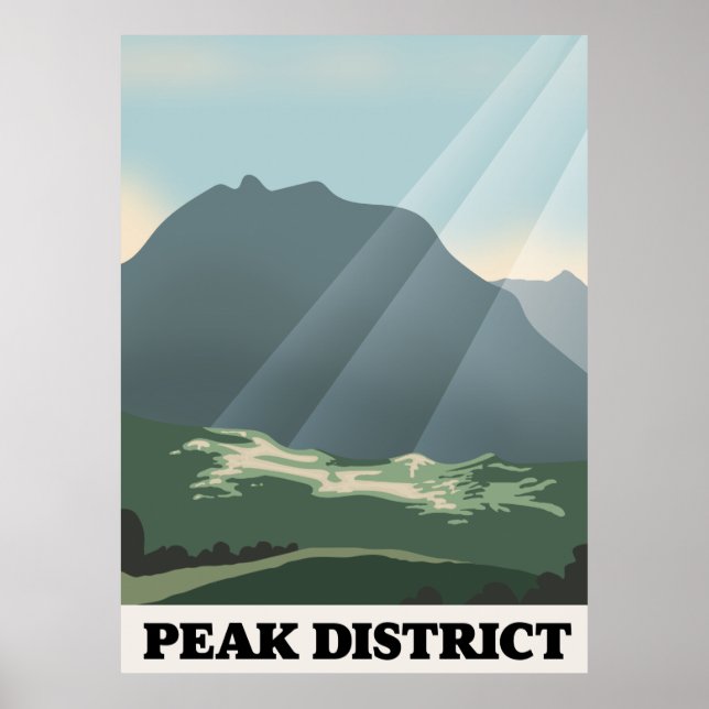 Poster Parque Nacional do Peak District (Frente)