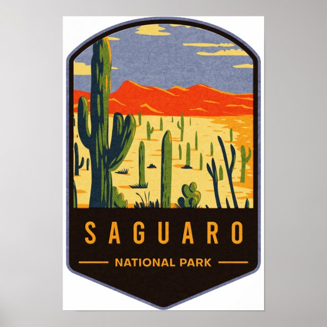 Poster Parque Nacional do Saguaro (Frente)