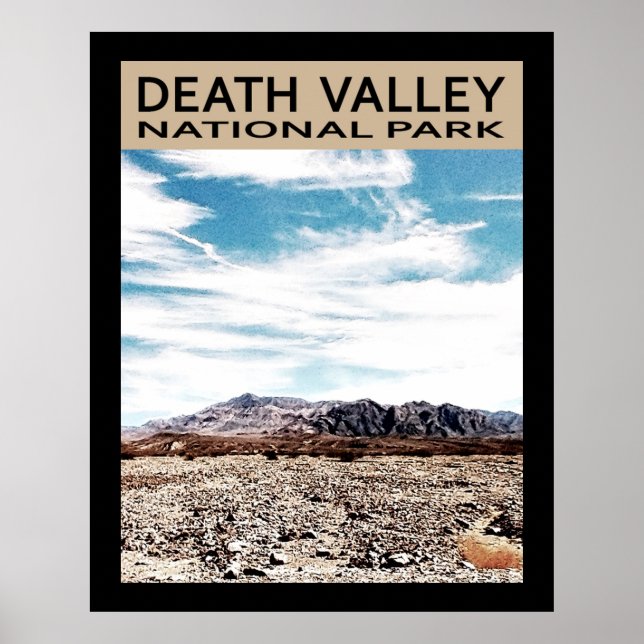 Póster Parque Nacional do Vale da Morte (Frente)