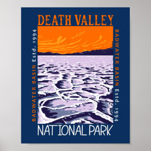 Poster Parque Nacional do Vale da Morte Bacia de Badwater