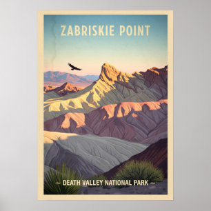 Poster Parque Nacional do Vale da Morte de Zabriskie Poin
