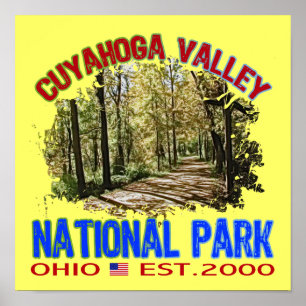 Poster Parque nacional do vale de Cuyahoga, Ohio
