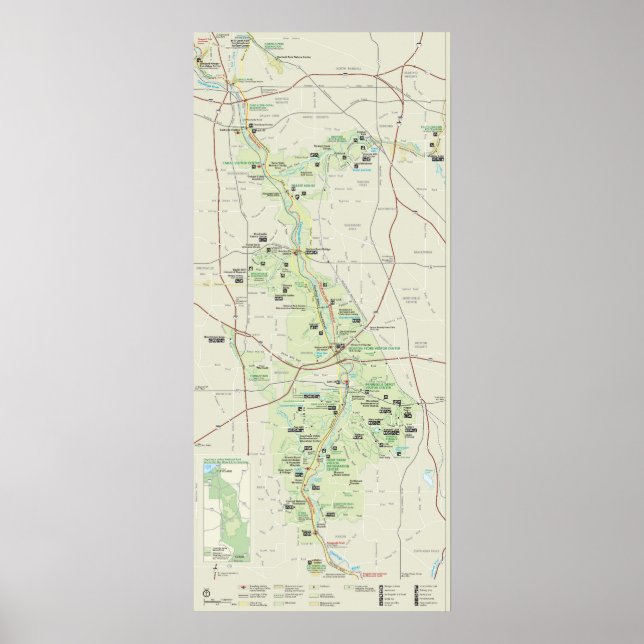 Póster Parque Nacional do Vale do Cuyahoga (Frente)