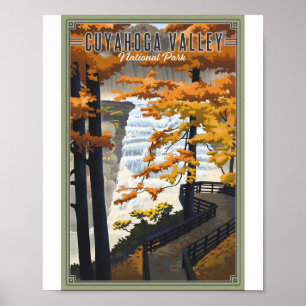 Poster Parque Nacional do Vale do Cuyahoga Litho Trabalho