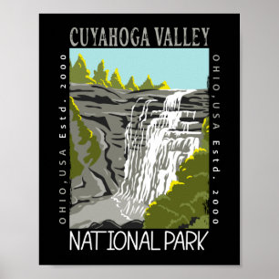 Poster Parque Nacional do Vale do Cuyahoga, Ohio, se afli