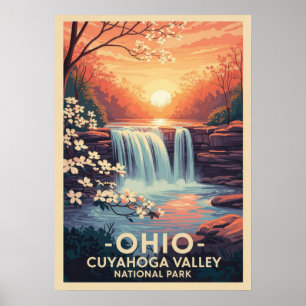 Poster Parque Nacional do Vale do Ohio, em Ohio, V01