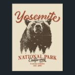 Poster Parque Nacional do Yosemite Grizzly Bear Californi<br><div class="desc">Pronto para embarcar na sua aventura ao ar livre? Esta camiseta do Parque Nacional Yosemite é uma escolha perfeita. Com um urso negro ousado e paisagem florestal cênica, esta camisa vai inspirá-lo a explorar e abraçar a natureza. Solte seu explorador interno e não perca essa chance de trazer a natureza...</div>