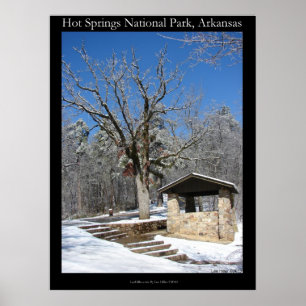 Póster Parque Nacional dos Primaveras Quentes, Ice Snow H