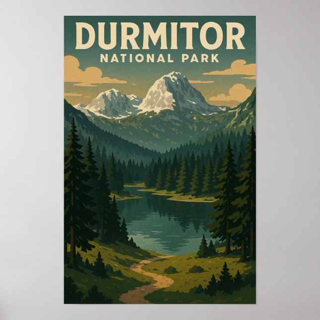 Poster Parque Nacional Durmitor (Frente)
