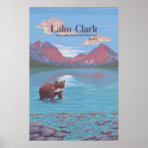 Poster Parque Nacional e Reserva Lake Clark Viagens