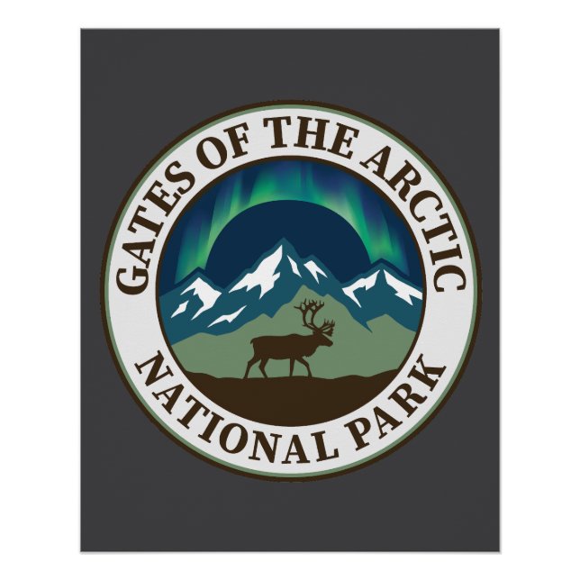 Póster Parque Nacional Gates of the Arctic (Frente)