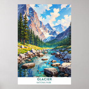 Poster Parque Nacional Glacier