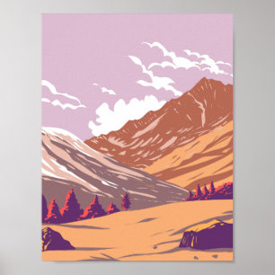 Poster Parque Nacional Gran Paradiso Durante O Deco De Ar