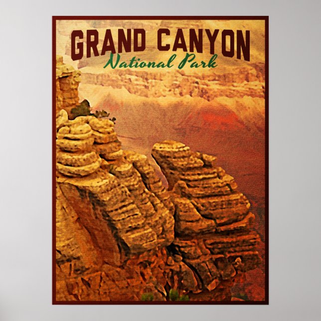 Póster Parque Nacional Grand Canyon (Frente)