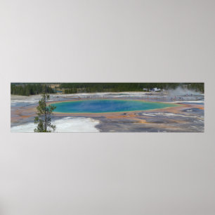 Póster Parque Nacional Grand Prismatic Primavera Yellowst