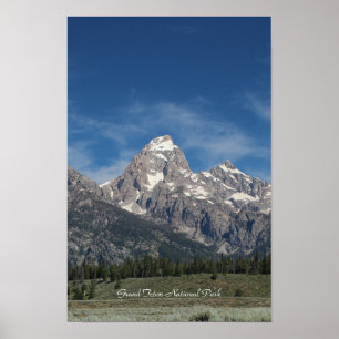 Póster Parque nacional grande de Teton
