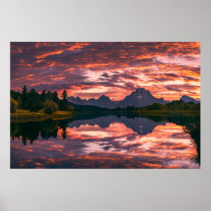 Poster Parque nacional grande de Teton, Wyoming