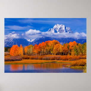 Poster Parque nacional grande   Wyoming de Teton