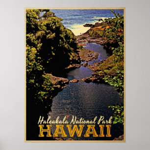 Poster Parque nacional Havaí de Haleakala