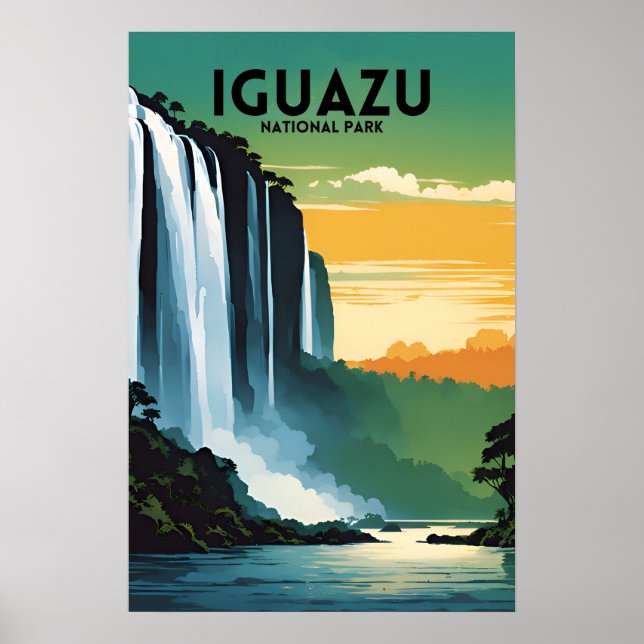 Poster Parque Nacional Iguazu Vintage (Frente)
