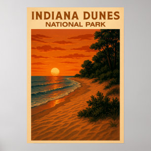 Poster Parque Nacional Indiana Dunes V01