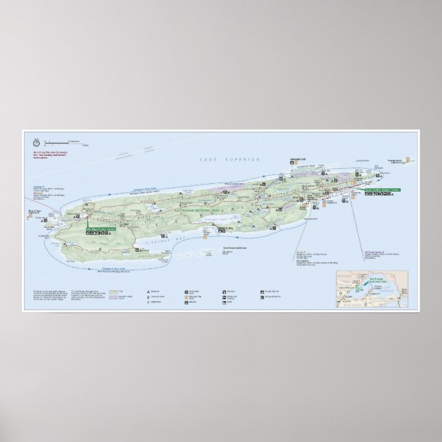 Póster Parque Nacional Isle Royale (Frente)