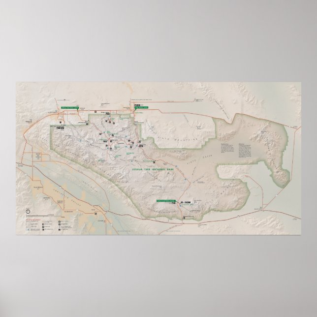 Póster Parque Nacional Joshua Tree (Frente)