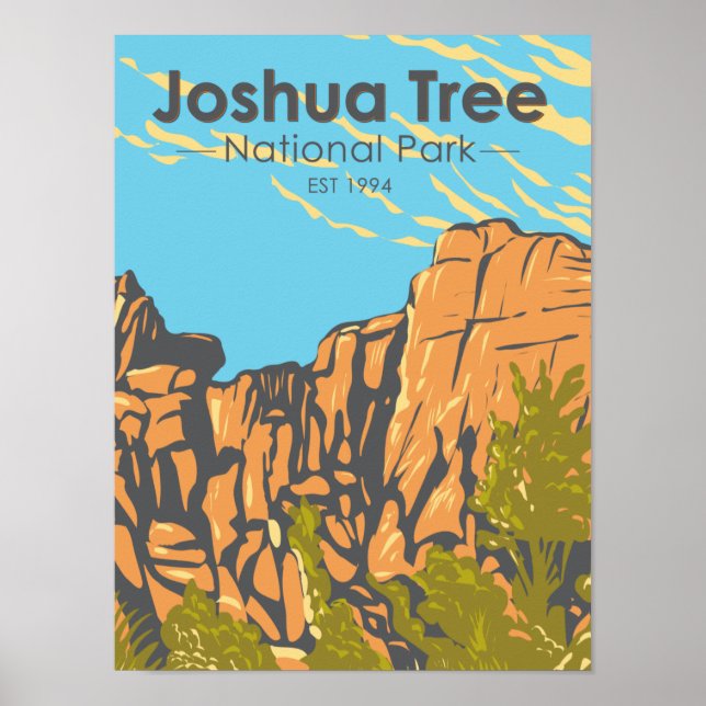 Poster Parque Nacional Joshua Tree O Burrito Excelente (Frente)