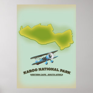 Poster Parque Nacional Karoo Western Cape África do Sul m