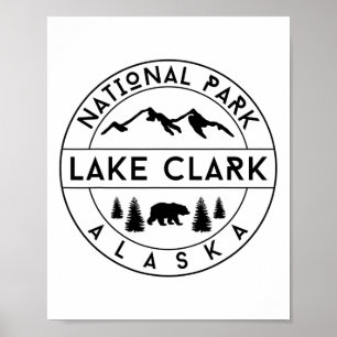 Poster Parque Nacional Lake Clark Alasca Natureza Caminha